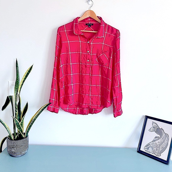 Tommy Hilfiger Button Down in Pink Plaid Size M - Picture 5 of 5